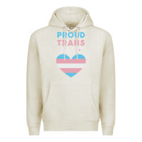 Oatmeal Heather proud trans ally transgender Premium Hoodie - trangStudio