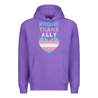 Purple proud trans ally transgender Premium Hoodie - trangStudio