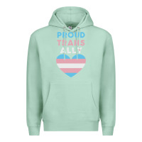 Seafoam proud trans ally transgender Premium Hoodie - trangStudio