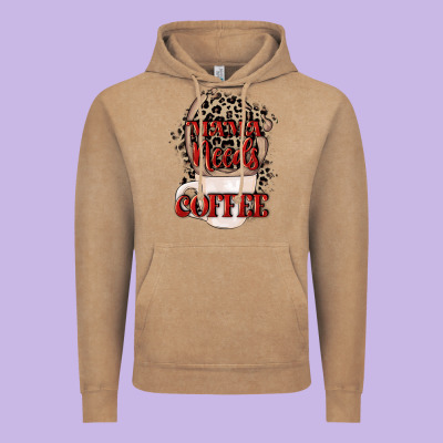 Mama Needs Coffee Mother's Day Vintage Hoodie Designed By Cowgirlartshop