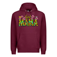 Burgundy Girl Mama Premium Hoodie - CowhideDigitalArt