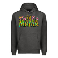 Charcoal Heather Girl Mama Premium Hoodie - CowhideDigitalArt