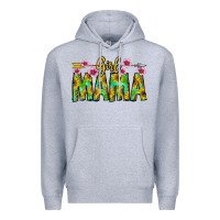 Heather Grey Girl Mama Premium Hoodie - CowhideDigitalArt