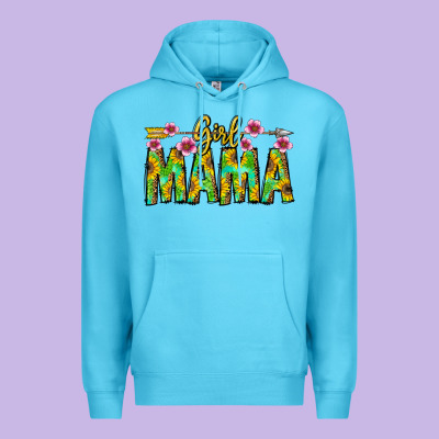 Girl Mama Premium Hoodie Designed By Cowhidedigitalart