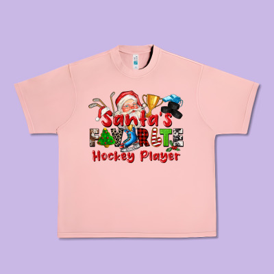 Santas Favorite Hockey Player Urban Heavy Tee Designed By Cowgirlartshop