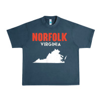 Midnight Navy norfolk virginia usa state america travel virginian Urban Heavy Tee - trangStudio
