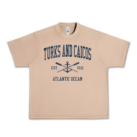 Burro Turks And Caicos Vintage Navy Crossed Oars & Boat Anchor Urban Heavy Tee - trangStudio