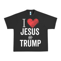 Pigment Black I Love Jesus And Trump Republican Conservative Gift Urban Heavy Tee - trangStudio
