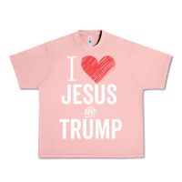 Salmon I Love Jesus And Trump Republican Conservative Gift Urban Heavy Tee - trangStudio
