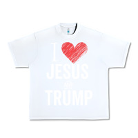 White I Love Jesus And Trump Republican Conservative Gift Urban Heavy Tee - trangStudio