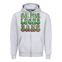 Heather Grey oh for lucks sake st patricks Zipper Hoodie - Artiststas