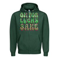 Sports Green oh for lucks sake st patricks Zipper Hoodie - Artiststas