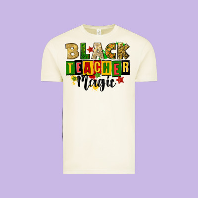 Black Teacher Magic Juneteenth Vintage Tee Designed By Cowgirlartshop