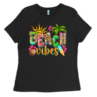 Black Beach vibes Ladies Tee - NancyCooperArtShop