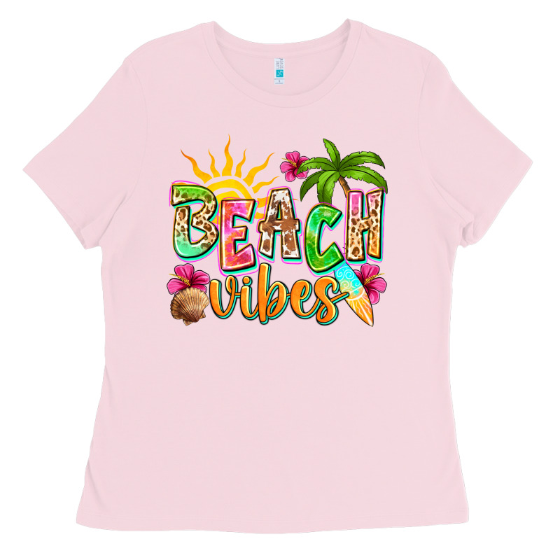 Beach Vibes Ladies Tee by NancyCooperArtShop | Teevron