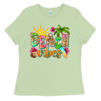 Matcha Beach vibes Ladies Tee - NancyCooperArtShop