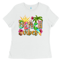White Beach vibes Ladies Tee - NancyCooperArtShop