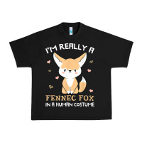 Black i'm really a fennec fox in a human costume funny gift t shirt Urban Heavy Tee - trangStudio