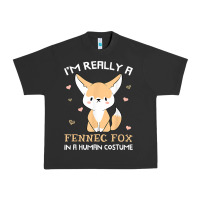 Pigment Black i'm really a fennec fox in a human costume funny gift t shirt Urban Heavy Tee - trangStudio