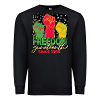 Black freedom juneteenth since 1865 Premium Sweatshirt - BarkalooDesign