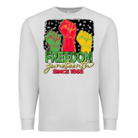 Dove Grey freedom juneteenth since 1865 Premium Sweatshirt - BarkalooDesign