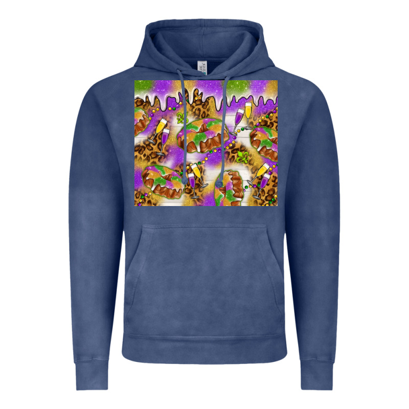 Mardi Gras With King Cake Tumbler Vintage Hoodie by HowdyJamesFarm | Teevron