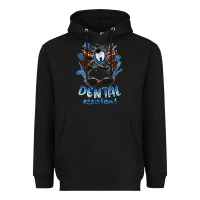 Black dental assistant messy bun Heavyweight Hoodie - BarkalooDesign