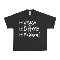 Pigment Black Checklist Jesus Coffee Mascara Urban Heavy Tee - trangStudio