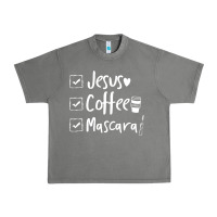 Tornado Checklist Jesus Coffee Mascara Urban Heavy Tee - trangStudio