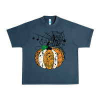 Midnight Navy halloween pumpkin music symbols music teacher halloween t shirt copy Urban Heavy Tee - trangStudio