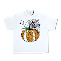 White halloween pumpkin music symbols music teacher halloween t shirt copy Urban Heavy Tee - trangStudio