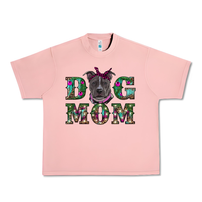 Christmas Dog Mom Pitbull Urban Heavy Tee by RanaPortraitStore | Teevron