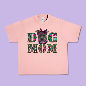 Christmas Dog Mom Pitbull Urban Heavy Tee Designed By Ranaportraitstore
