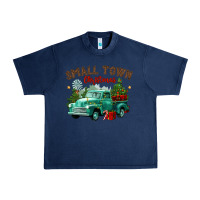 Navy small town christmas Urban Heavy Tee - CowGirlArtShop