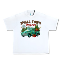 White small town christmas Urban Heavy Tee - CowGirlArtShop