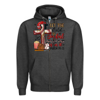 Charcoal Heather let the field be joyful and all that is in it Zipper Hoodie - Artiststas