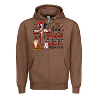 Chestnut let the field be joyful and all that is in it Zipper Hoodie - Artiststas