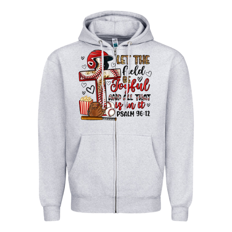 Let The Field Be Joyful And All That Is In It Zipper Hoodie by Artiststas | Teevron