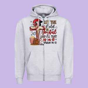 Let The Field Be Joyful And All That Is In It Zipper Hoodie Designed By Artiststas