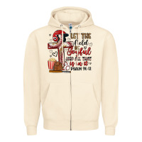 Sandshell let the field be joyful and all that is in it Zipper Hoodie - Artiststas