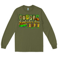 Army Green St. Patrick's Happy St. Patrick's Day camper Long Sleeve Tee - OliviaCreatesArt