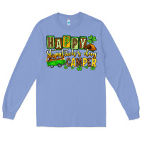 Colony Blue St. Patrick's Happy St. Patrick's Day camper Long Sleeve Tee - OliviaCreatesArt