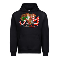 Black joy with baseball and christmas gift and candies Urban Hoodie - AdoDesignShop