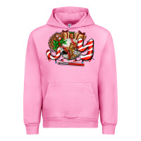 Fuchsia Pink joy with baseball and christmas gift and candies Urban Hoodie - AdoDesignShop