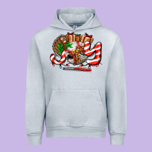 Joy With Baseball And Christmas Gift And Candies Urban Hoodie Designed By Adodesignshop
