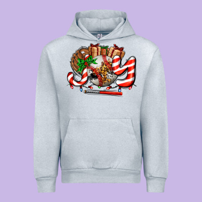 Joy With Baseball And Christmas Gift And Candies Urban Hoodie Designed By Adodesignshop