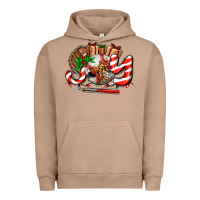 Pigment Burro joy with baseball and christmas gift and candies Urban Hoodie - AdoDesignShop