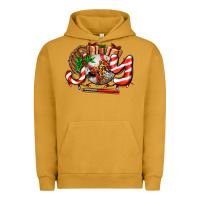 Pigment Peanut Butter joy with baseball and christmas gift and candies Urban Hoodie - AdoDesignShop