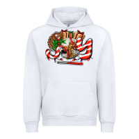 White joy with baseball and christmas gift and candies Urban Hoodie - AdoDesignShop
