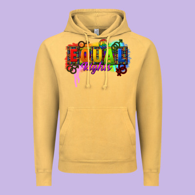 Equal Rights Vintage Hoodie Designed By Cowgirlartshop